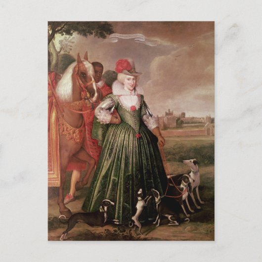 デンマークのアン， 1617 ポストカード (正面)