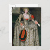デンマークのアン， c.1605-10 ポストカード (正面/裏面)