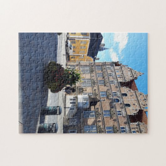 デンマークのアーボルグシティスクエア ジグソーパズル (横)