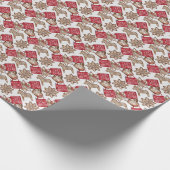 デンマークのクッキー&ココアハイゲクリスマス ラッピングペーパー (角)