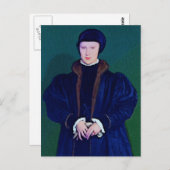 デンマークのクリスティーナのスケッチ ポストカード (正面/裏面)