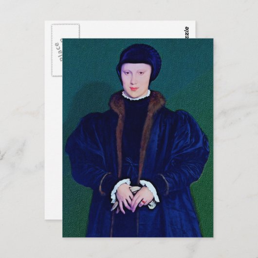 デンマークのクリスティーナのスケッチ ポストカード (正面/裏面)