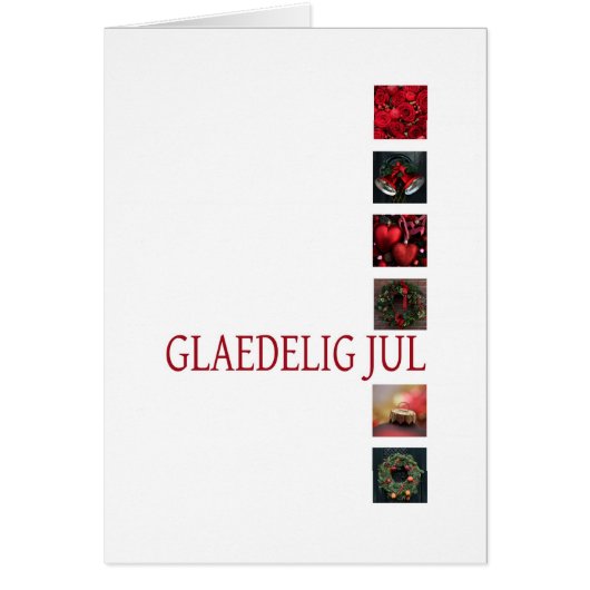 デンマークのクリスマスカード – Gldelig Jul (正面)