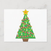 デンマークのクリスマスツリー シーズンポストカード (正面)