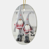 デンマークのクリスマス装飾品 セラミックオーナメント (左)