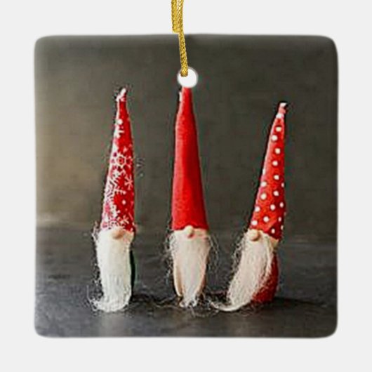 デンマークのクリスマス装飾品 セラミックオーナメント (正面)