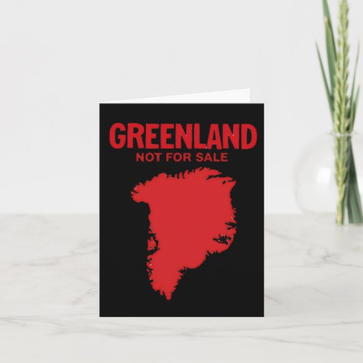 デンマークのグリーンランドは販売されていない – アンチトランプ前 カード (正面)