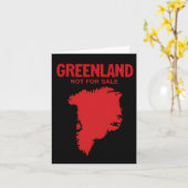 デンマークのグリーンランドは販売されていない – アンチトランプ前 カード (黄色い花)