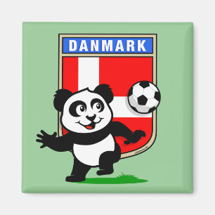 デンマークのサッカーのパンダ マグネット