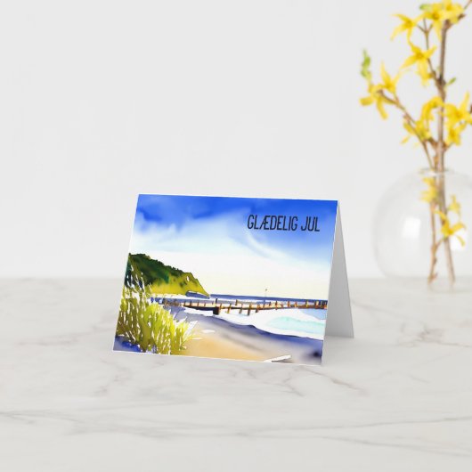 デンマークのジュル カード (黄色い花)