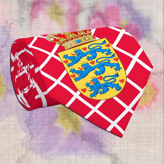 デンマークのネクタイ、ファッションデンマーク国旗のビジネス ネクタイ