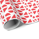 デンマークのハートの形の旗 ラッピングペーパー (ロールコーナー)