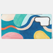 デンマークのパステルズグリップラインアートカーブ SAMSUNG GALAXYケース (裏面横)