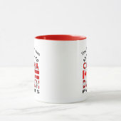 デンマークのパーツでカナダを組み立てカスタマイズた マグカップ (中央)