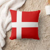 デンマークのフラグのジッパー付き装飾用クッション クッション (ブランケット)