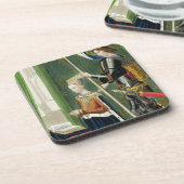 デンマークのマルグレット、スコットの(1456-86年の) afteの女王 コースター (左側)