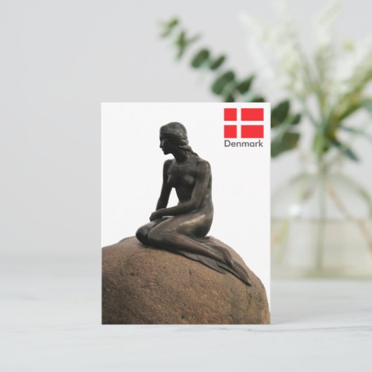 デンマークのマーメイド ポストカード (スタンド正面)