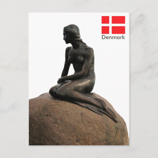 デンマークのマーメイド ポストカード (正面)