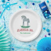 デンマークのメリークリスマスダラの馬 ペーパープレート (パーティー)