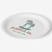 デンマークのメリークリスマスダラの馬 ペーパープレート (アングル)