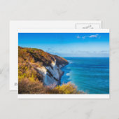 デンマークのモーン島のバルト海沿岸 ポストカード (正面/裏面)