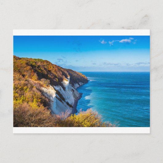 デンマークのモーン島のバルト海沿岸 ポストカード (正面)