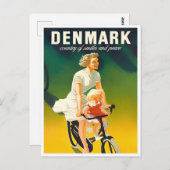 デンマークのヴィンテージ旅行はがき ポストカード (正面/裏面)