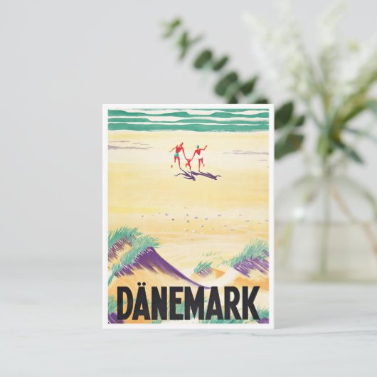 デンマークのヴィンテージ旅行はがき ポストカード (スタンド正面)