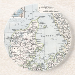 デンマークの古地図、1905年当時のデンマーク コースター