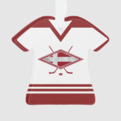 デンマークの名前と番号ジャージーのロゴ オーナメント (正面)