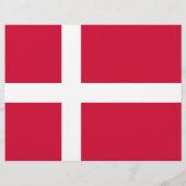 デンマークの国旗がプリントされたチラシ チラシ (裏面)