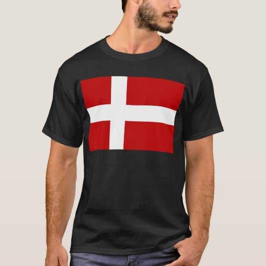 デンマークの国旗 Tシャツ (正面)