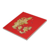 デンマークの地図のタイル タイル (側面)