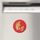 デンマークの地図マグネット マグネット (インサイチュ (食洗機))