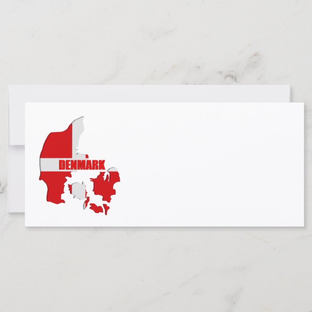 デンマークの地図 (正面)