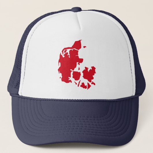 デンマークの地図 キャップ (正面)