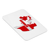 デンマークの地図 マグネット (右側)