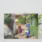 デンマークの夏の日(母と娘) カード (スタンド正面)