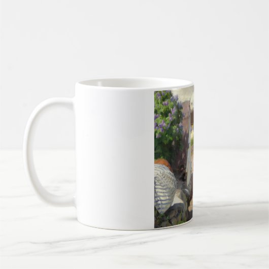 デンマークの夏の日(母と娘) コーヒーマグカップ (左)