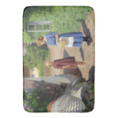 デンマークの夏の日（母と娘） バスマット (正面縦)