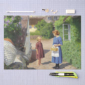 デンマークの夏の日（母と娘） 薄葉紙 (クラフト)