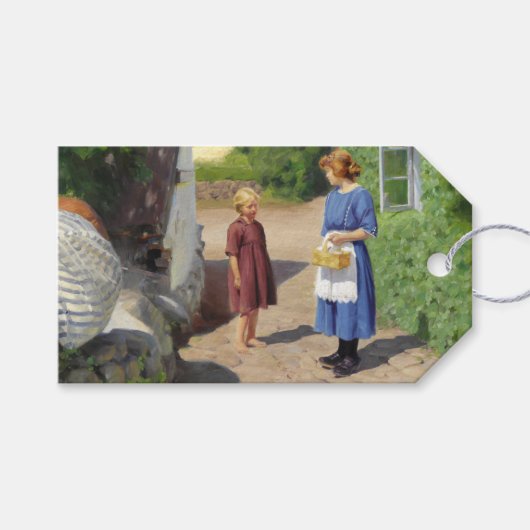 デンマークの夏の日（H.A.ブレンデキルデ） ギフトタグ (正面(横))