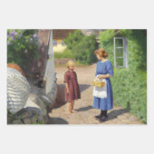 デンマークの夏の日（H.A.ブレンデキルデ） ラッピングペーパーシート (正面3)