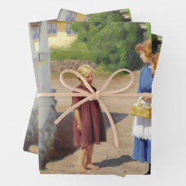 デンマークの夏の日（H.A.ブレンデキルデ） ラッピングペーパーシート