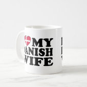 デンマークの妻が大好き コーヒーマグカップ (正面左)