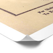 デンマークの彫像の地図1868 ポスター (角)