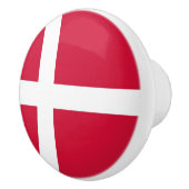 デンマークの旗とセラミックノブのプル セラミックノブ (右)