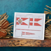 デンマークの旗フランスの書， c.1819 フォトプラーク (側面)