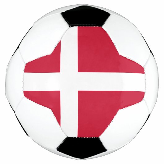 デンマークの旗 サッカーボール (正面)