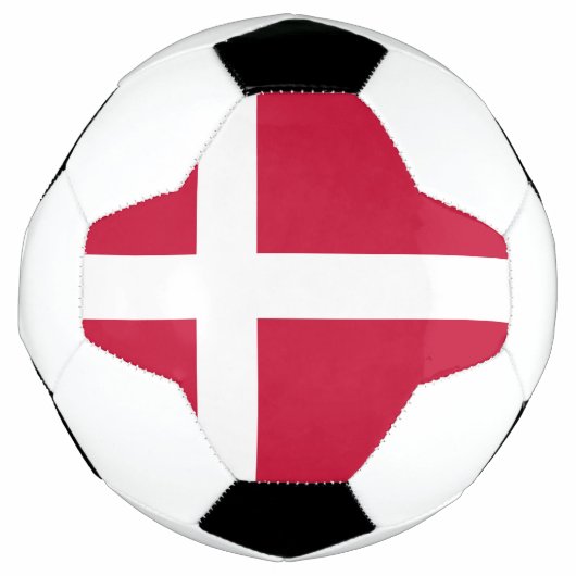 デンマークの旗 サッカーボール (正面)